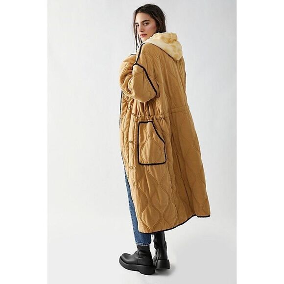 NWT  People Lush It Duffle Coat Size S - Picture 1 of 6